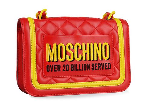 fake moschino mcdonalds bag|how to identify moschino bags.